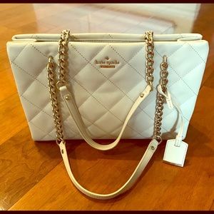 Kate Spade creamy white quilted purse